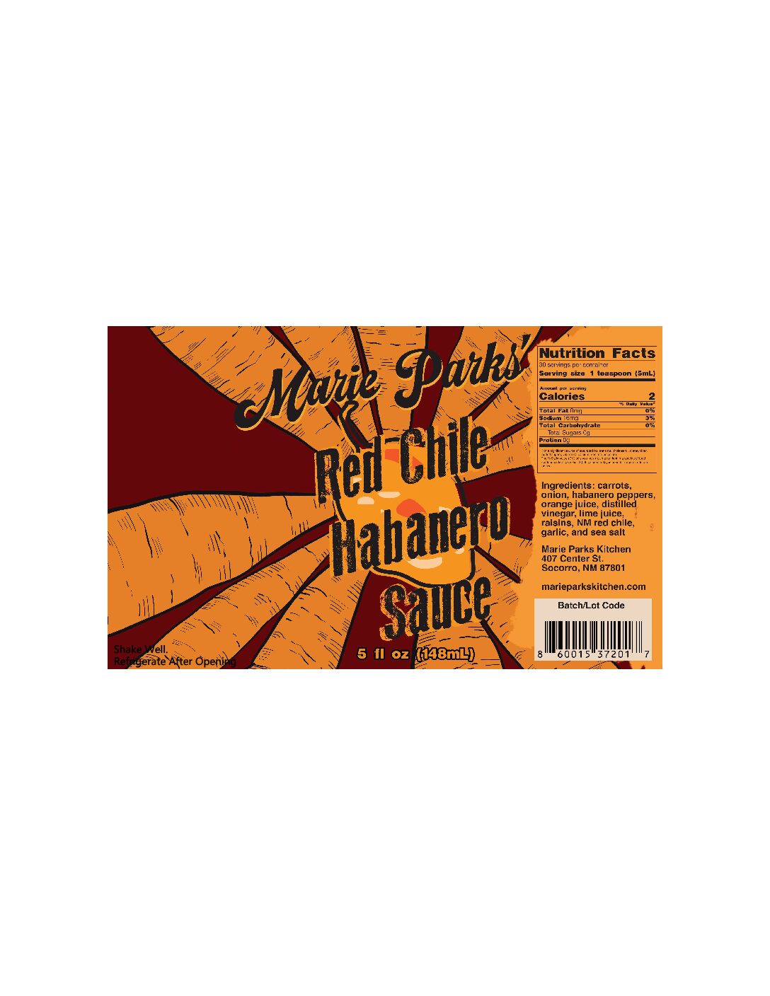 RED CHILE HABANERO HOT SAUCE